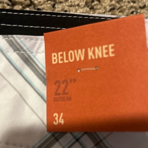 Mossimo Swim Trunks Board Shorts Below Knee Front Tie 34 NWT 83 - Picture 3 of 5